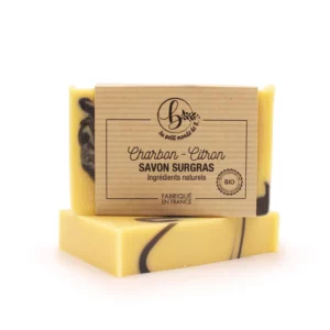 savon surgras au charbon actif et parfumé au citron