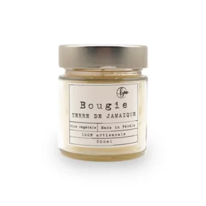 Bougie parfumée Terre de Jamaïque avec son couvercle fermé
