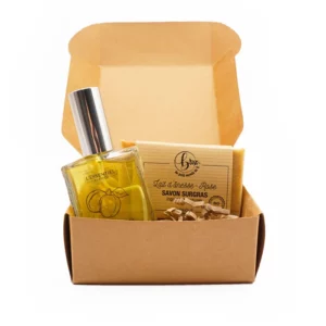 Coffret de cosmétiques naturels contenant un Savon Artisanal et une Brume parfumée